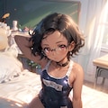 スク水の眼鏡っ娘 2枚目
