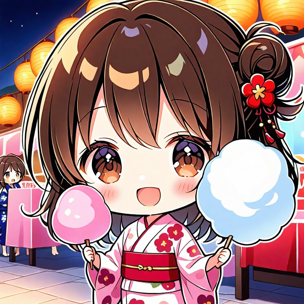 綿あめと少女 | の人気AIイラスト・グラビア