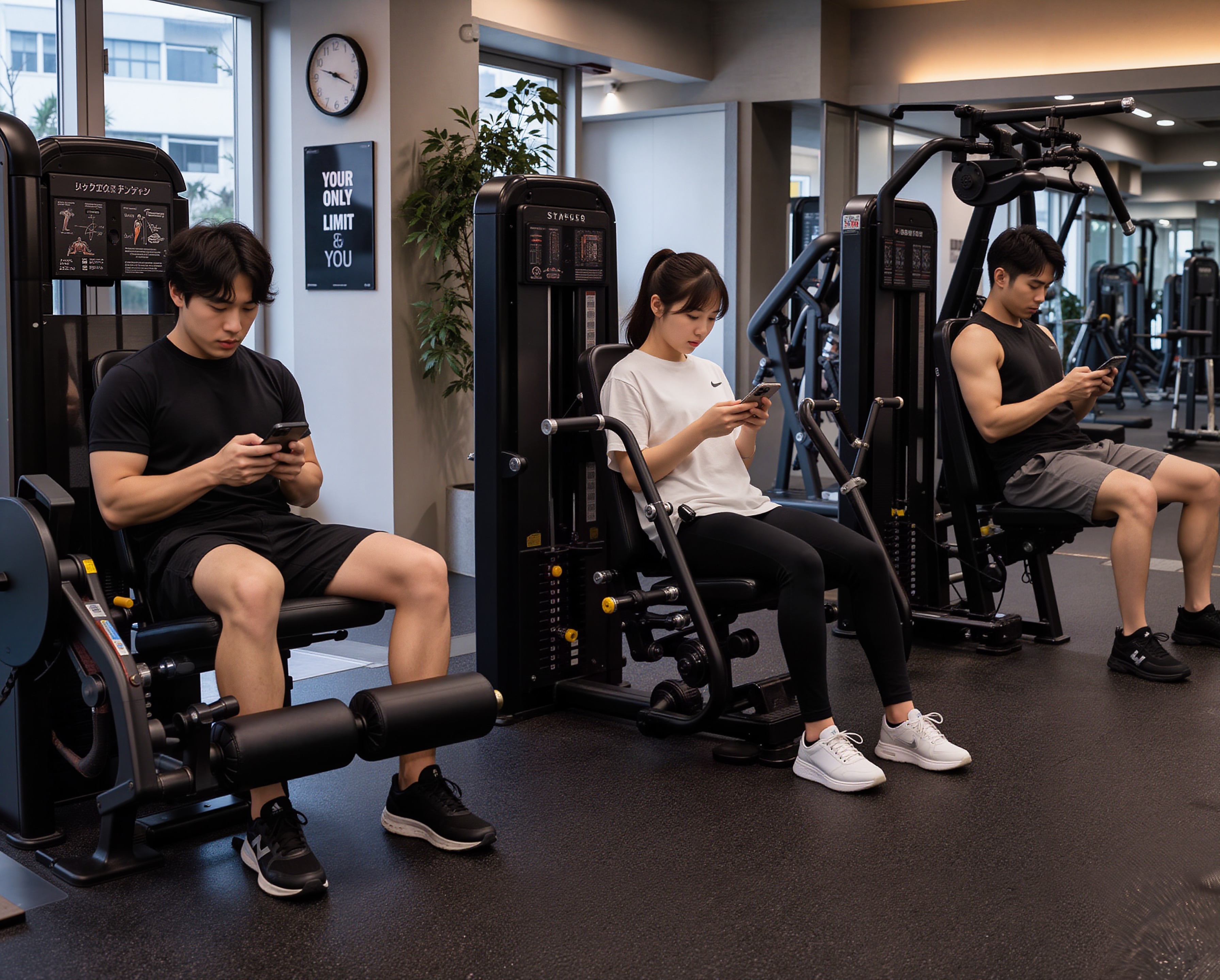 筋トレ30秒、スマホ5分