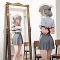 鏡の中の私 2枚目