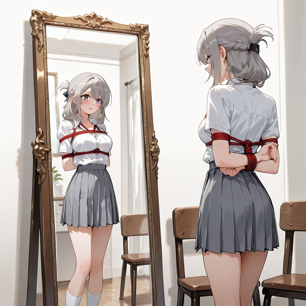 鏡の中の私