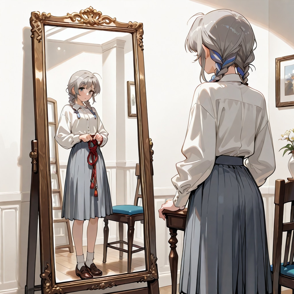 鏡の中の私