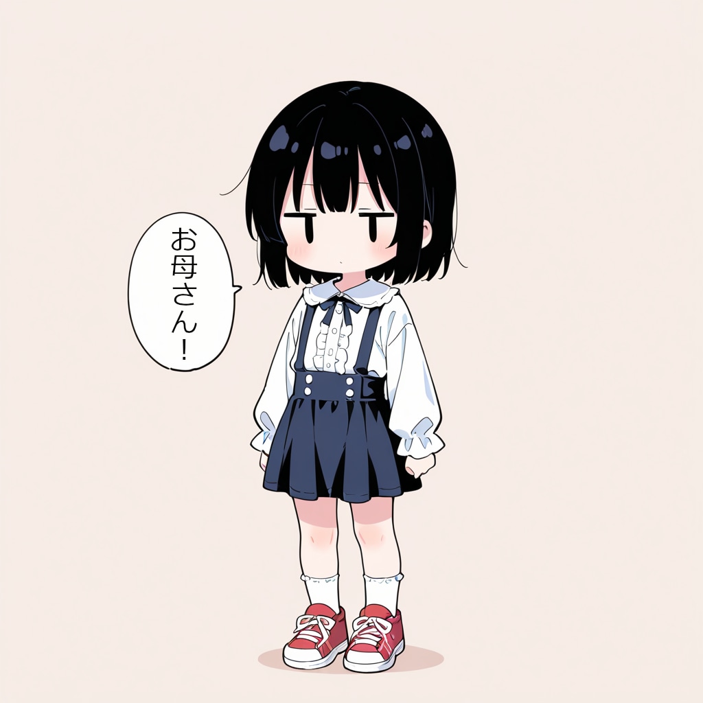 お母さんが変な顔をした