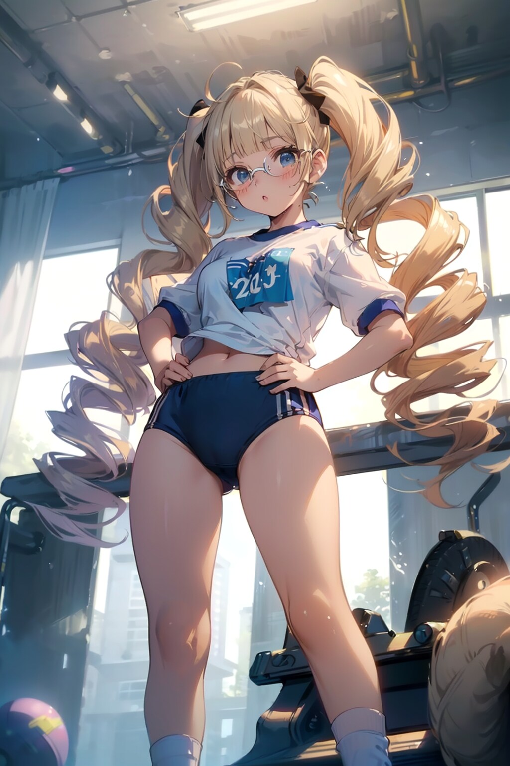 ブルマの眼鏡っ娘