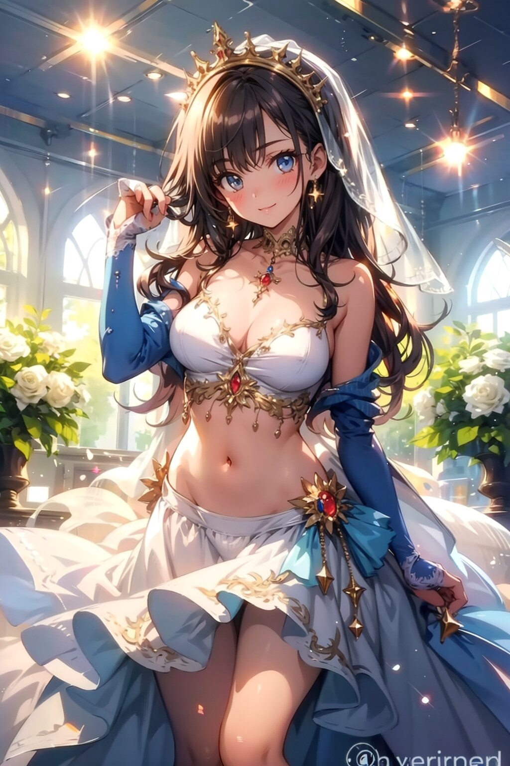 へそ出しウェディングドレス！