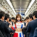 満員電車に乗っているRQ 6枚目