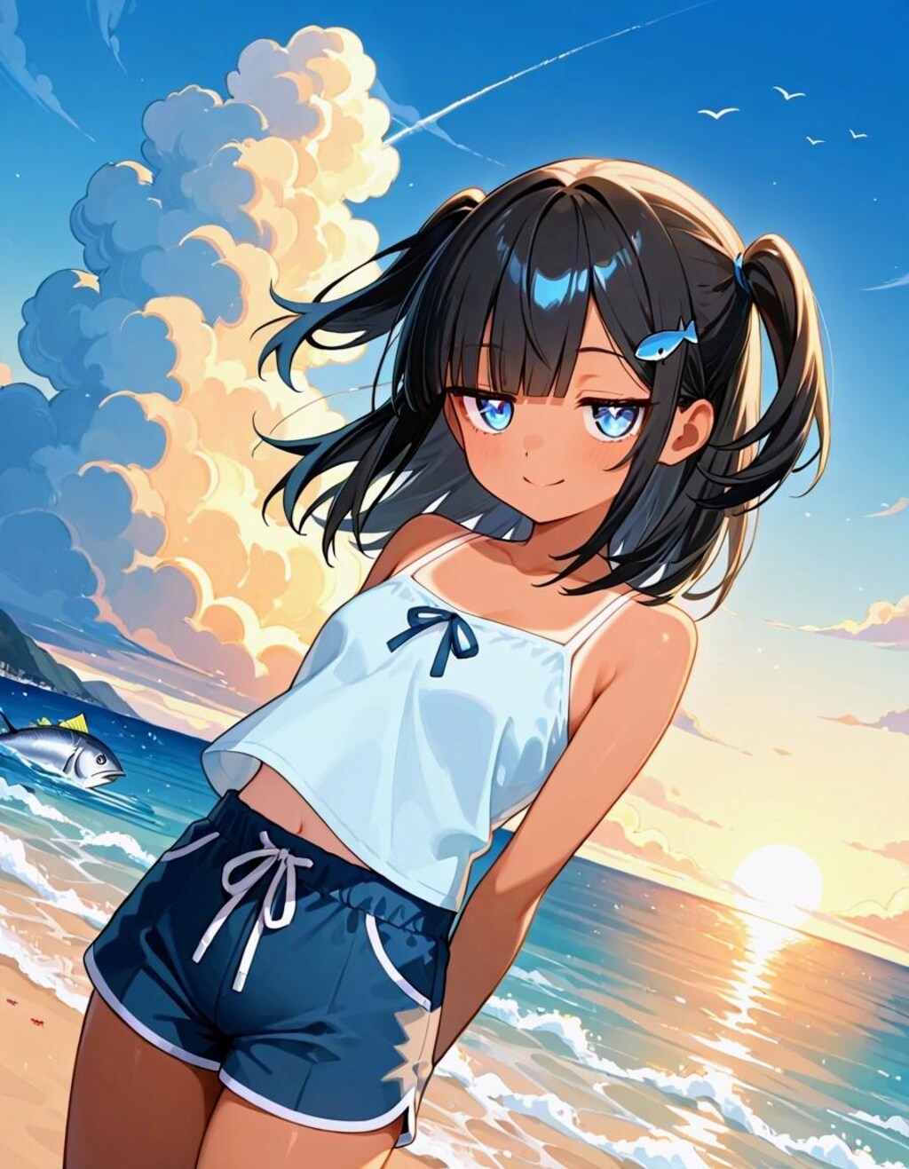 こなつちゃん✕サンセットビーチ🏖️🐟️