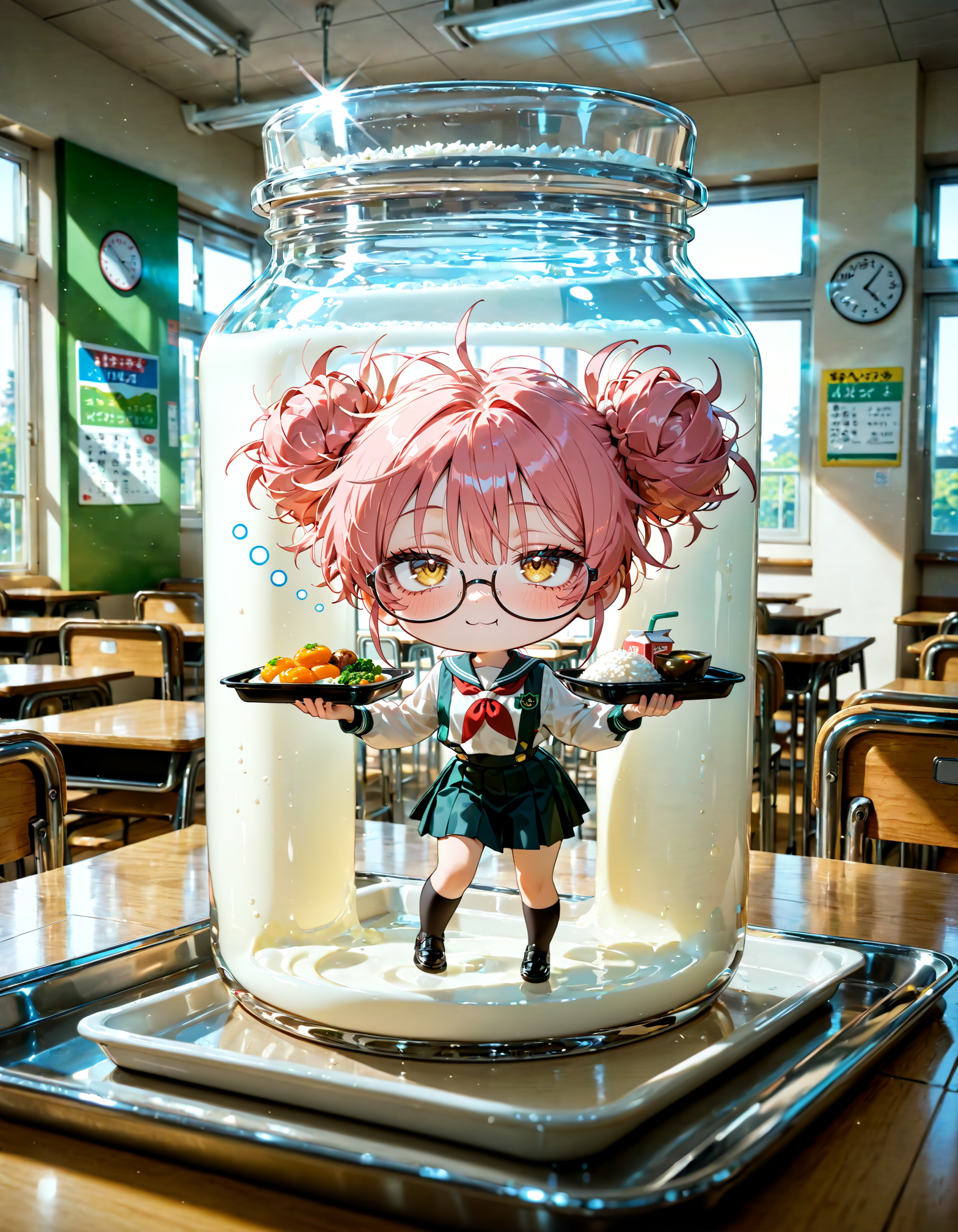 今日は何の日？　全国学校給食週間 | の人気AIイラスト・グラビア