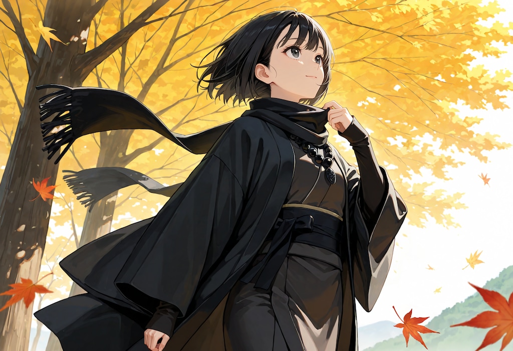 秋風と僧侶さん