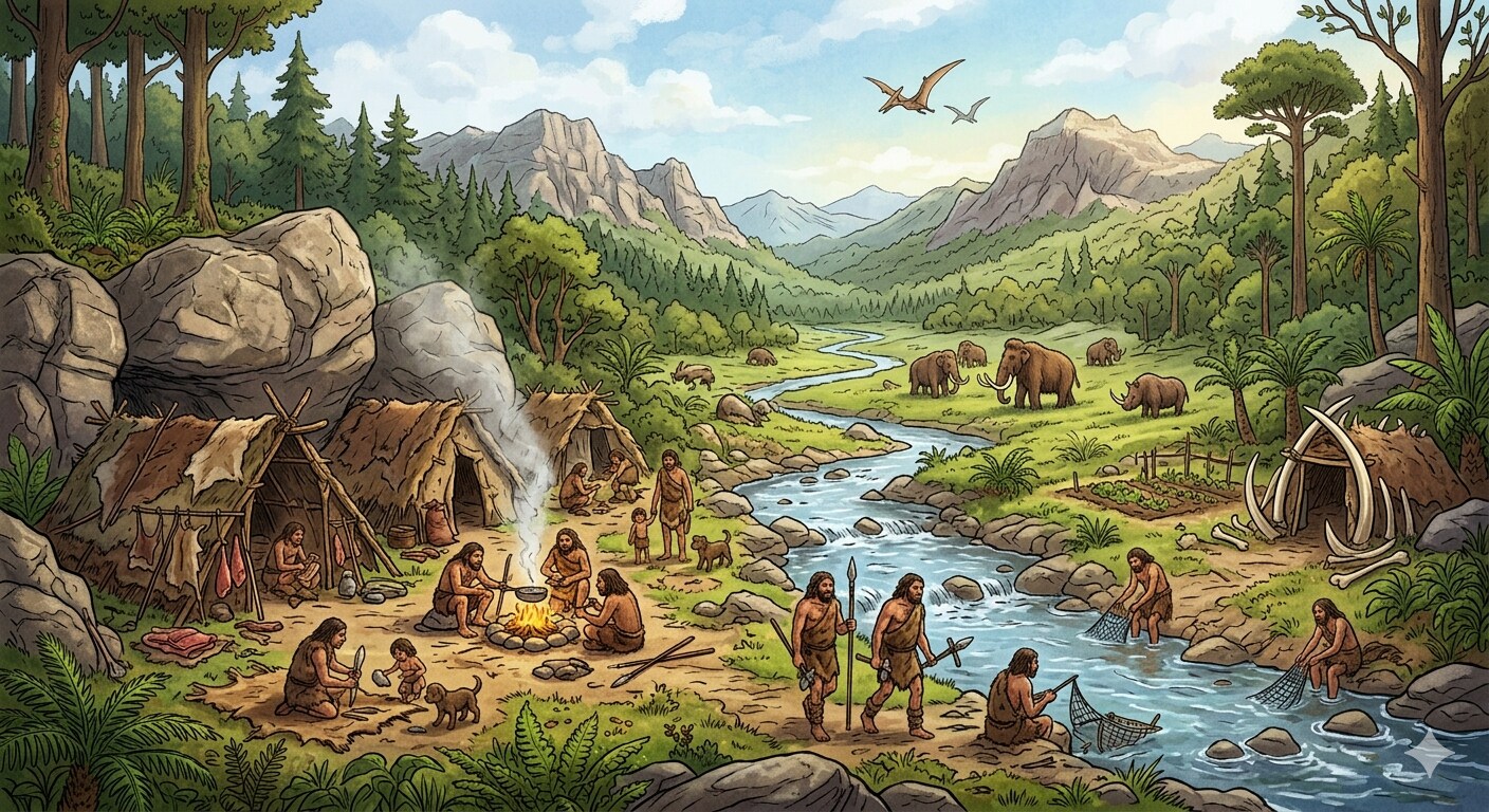 原始時代の風景