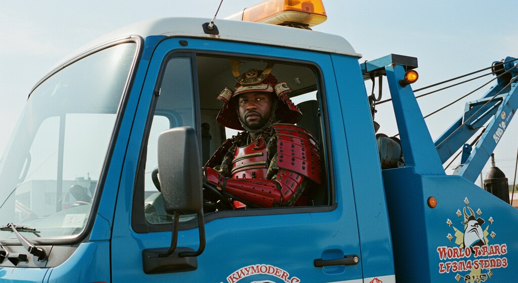 レッカー車に乗ってる烈火のYASUKE