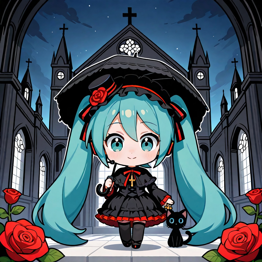 LILY ちびミク ゴスロリ