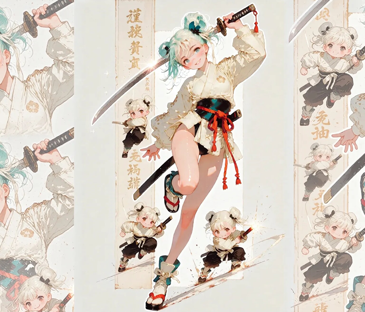 サムライガール修行中