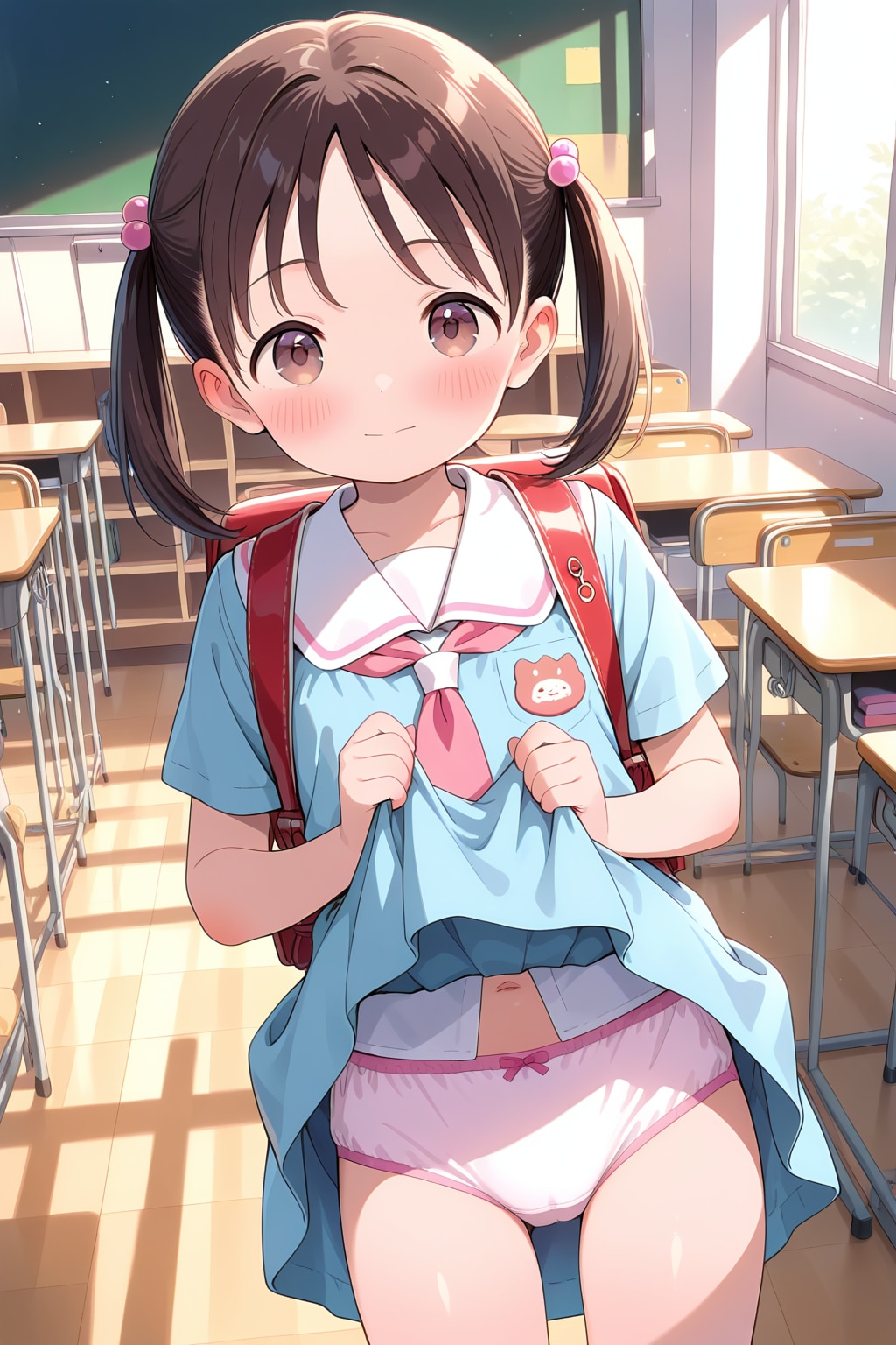 せんせ、こっちにも挨拶してください。