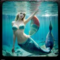 魅惑の水中世界で煌めく美少女マーメイドとの夢幻の出会い 2枚目