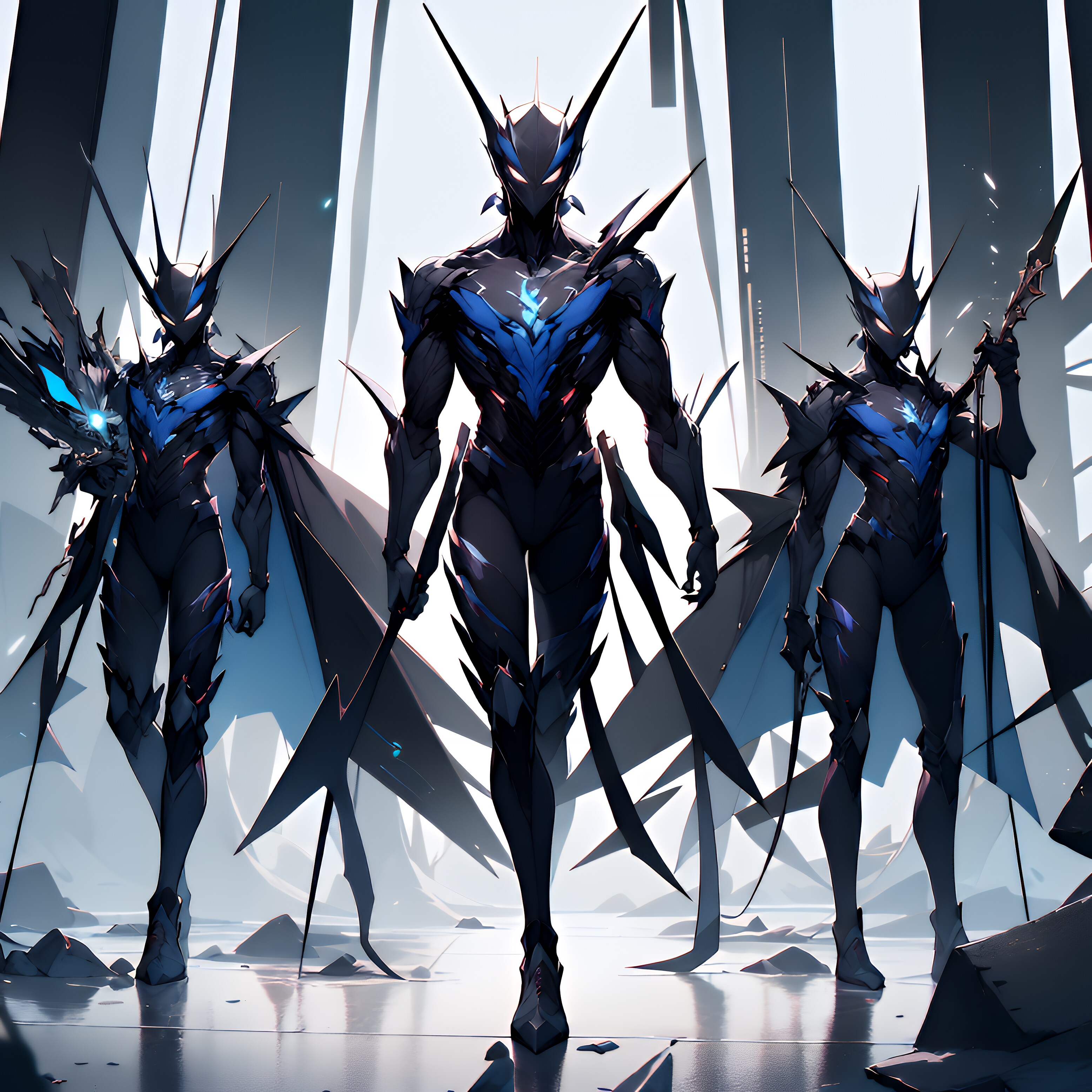 青い奴三銃士 | の人気AIイラスト・グラビア