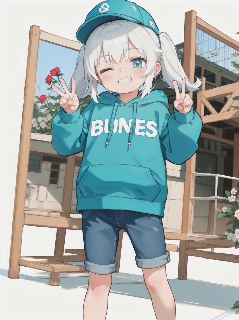 片目閉じ | の人気AIイラスト・グラビア