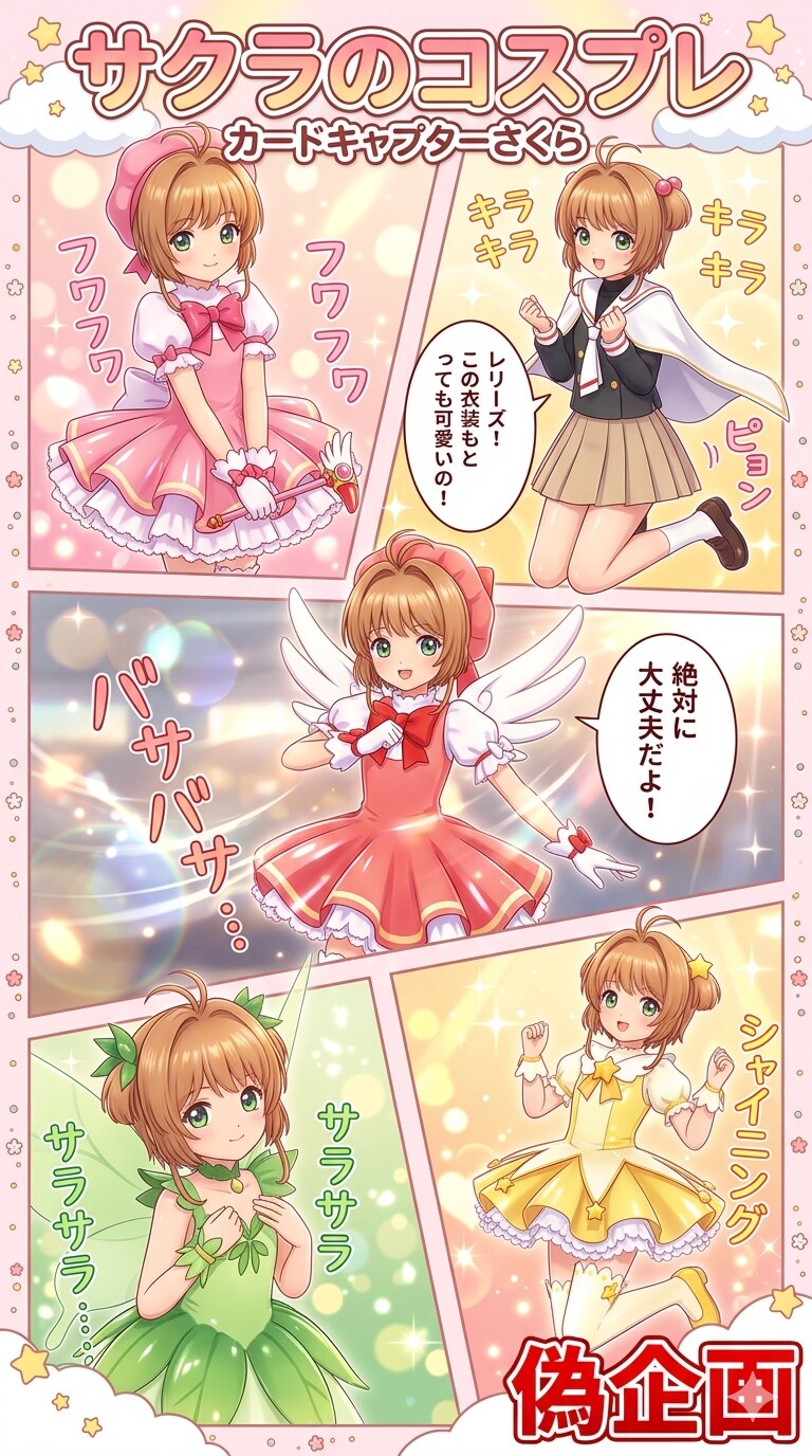 さくらのコスプレ　カードキャプターさくら | の人気AIイラスト・グラビア