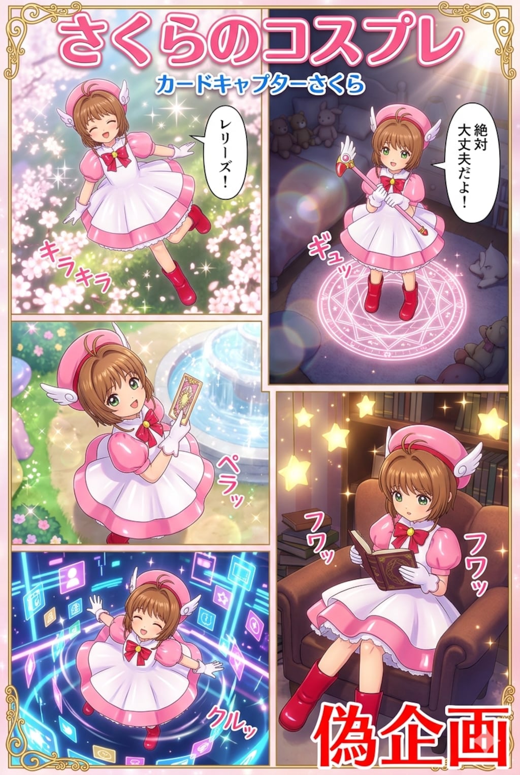 さくらのコスプレ　カードキャプターさくら