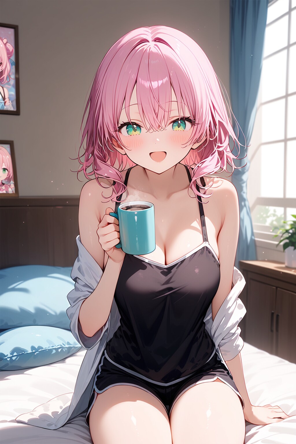 寝起きのコーヒーを嗜む