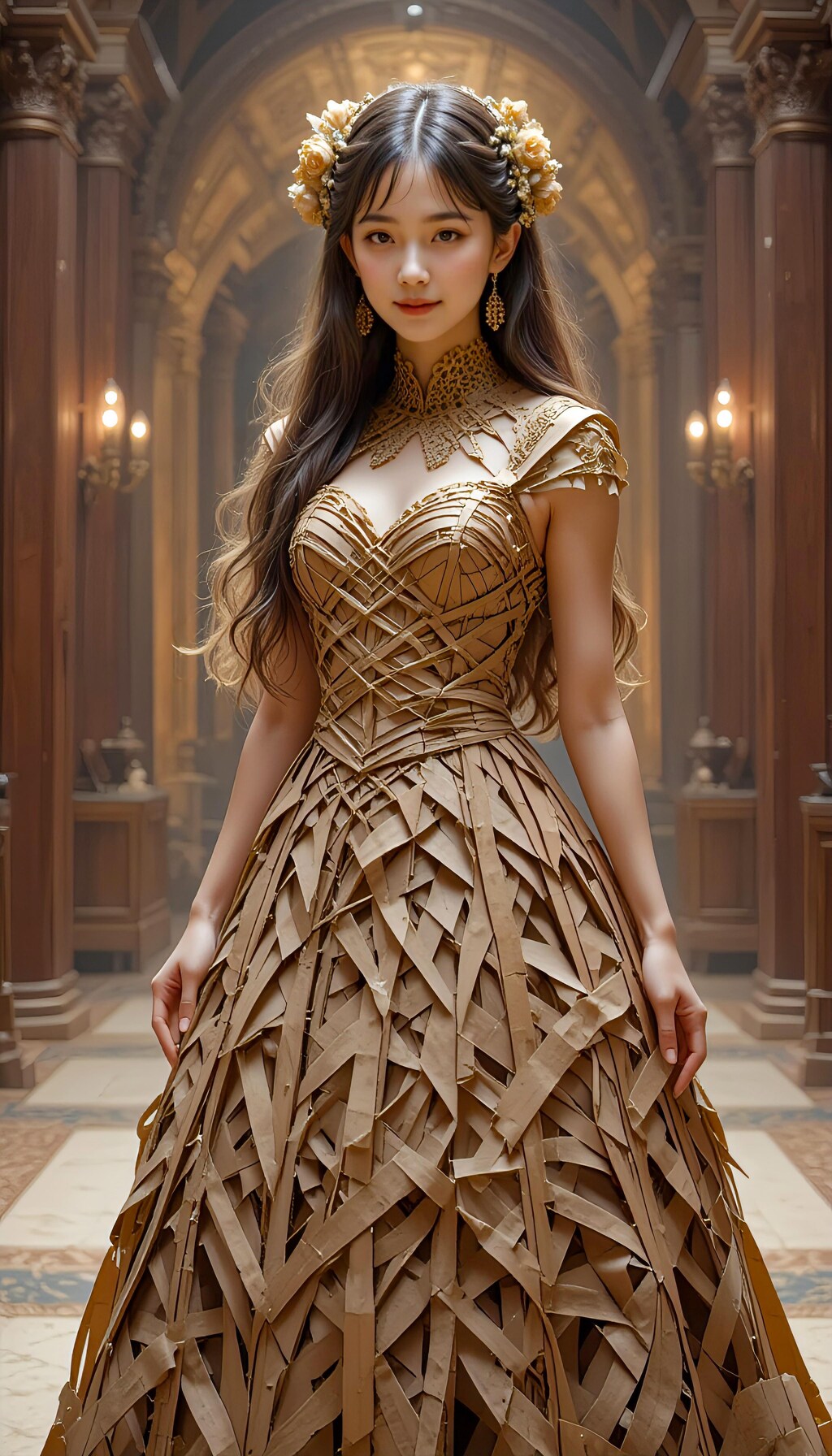 段ボールドレスの君