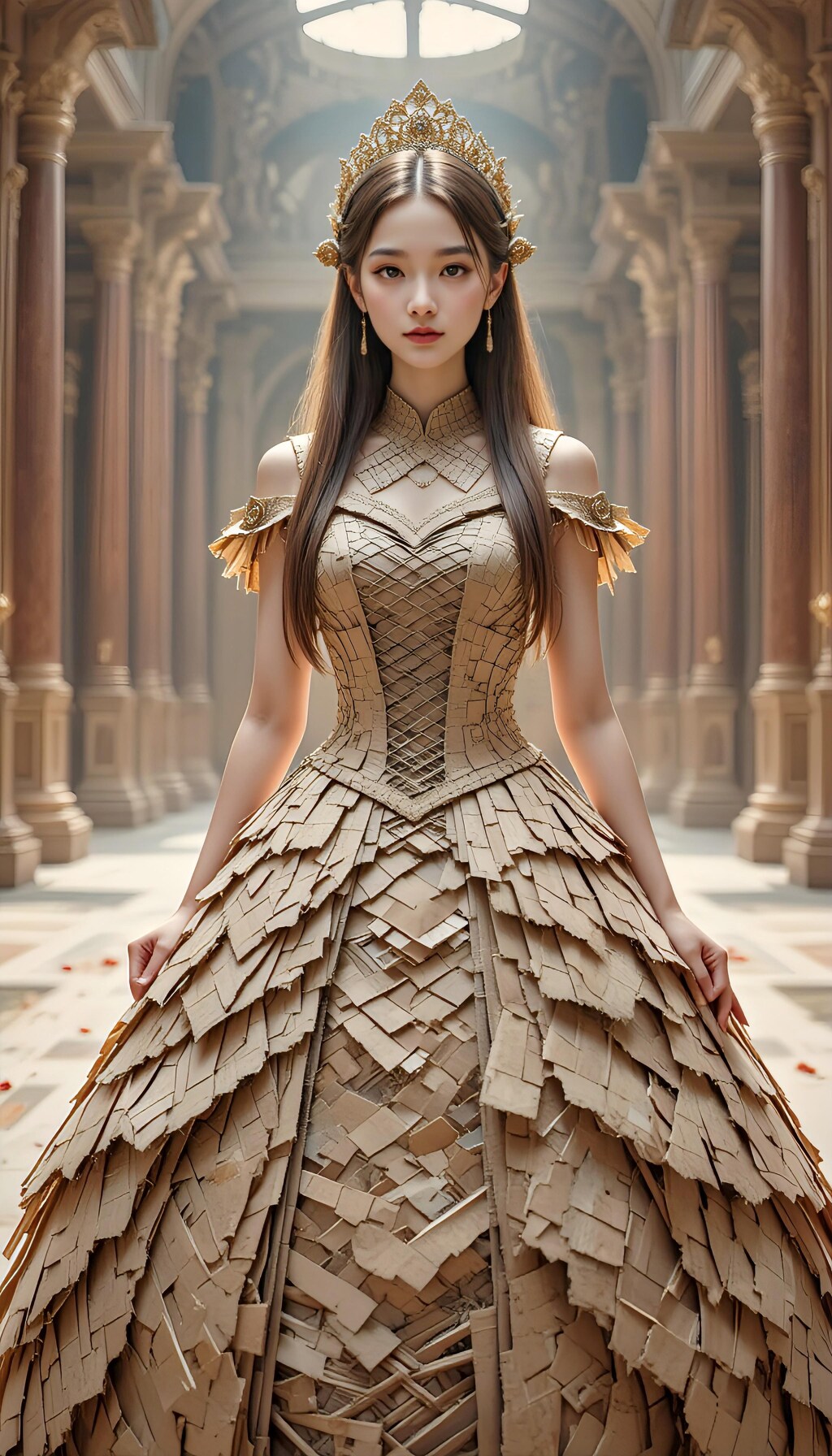 段ボールドレスの君