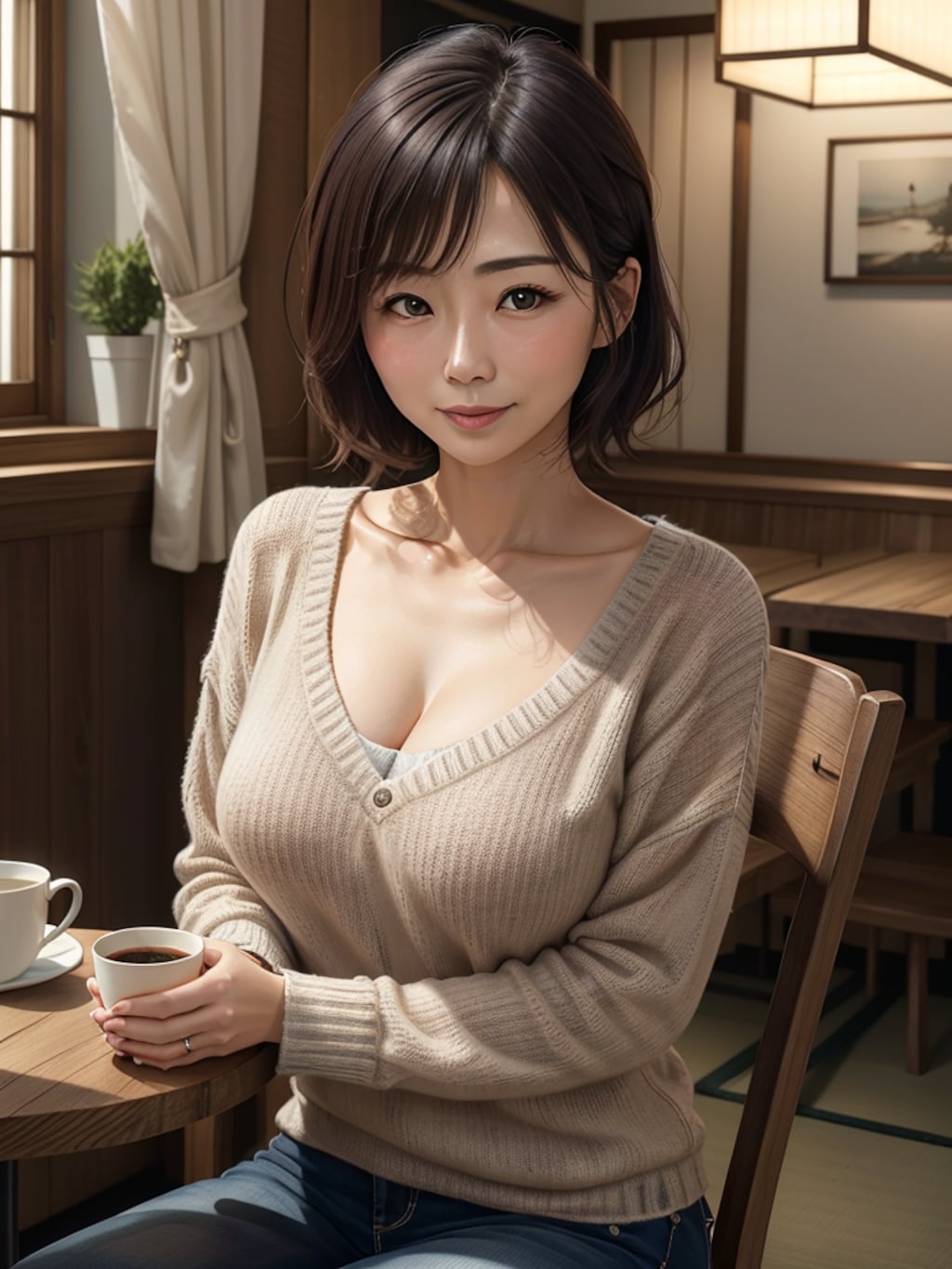 カフェで見かけた有閑マダム5