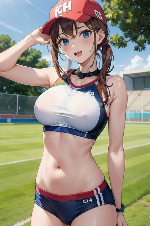 陸上少女(臍)
