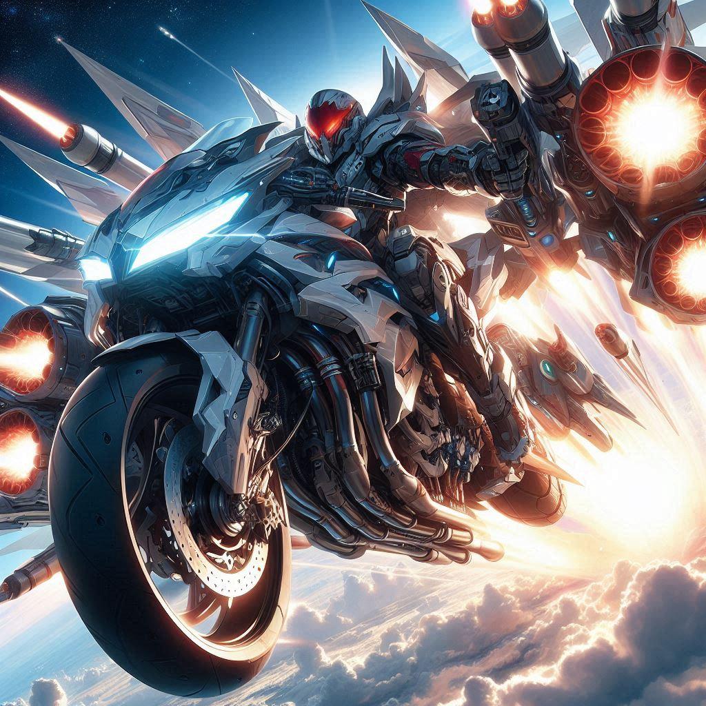 空駆けるロケットバイク