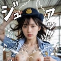 勢いよく胸を出す女性警官 9枚目