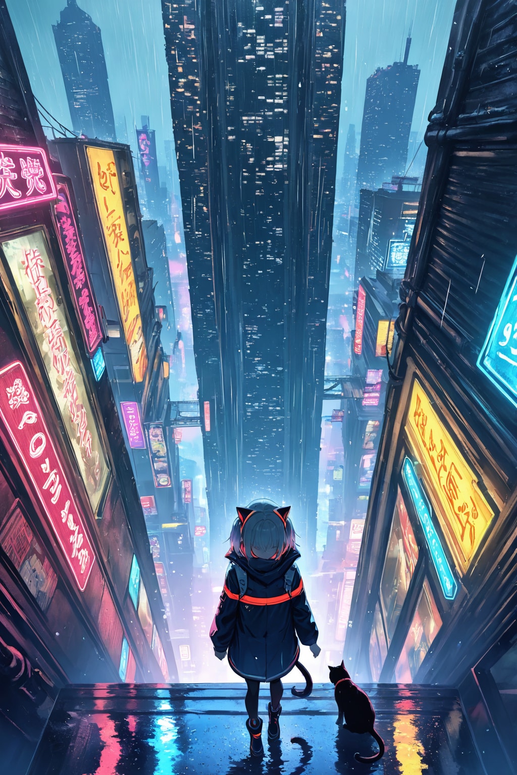 Electric Town Overlay | の人気AIイラスト・グラビア