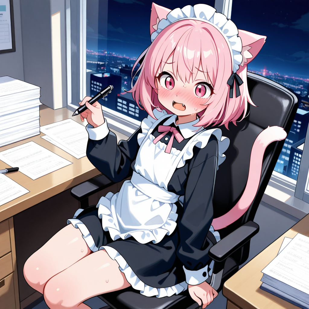 寝坊したにゃん！！