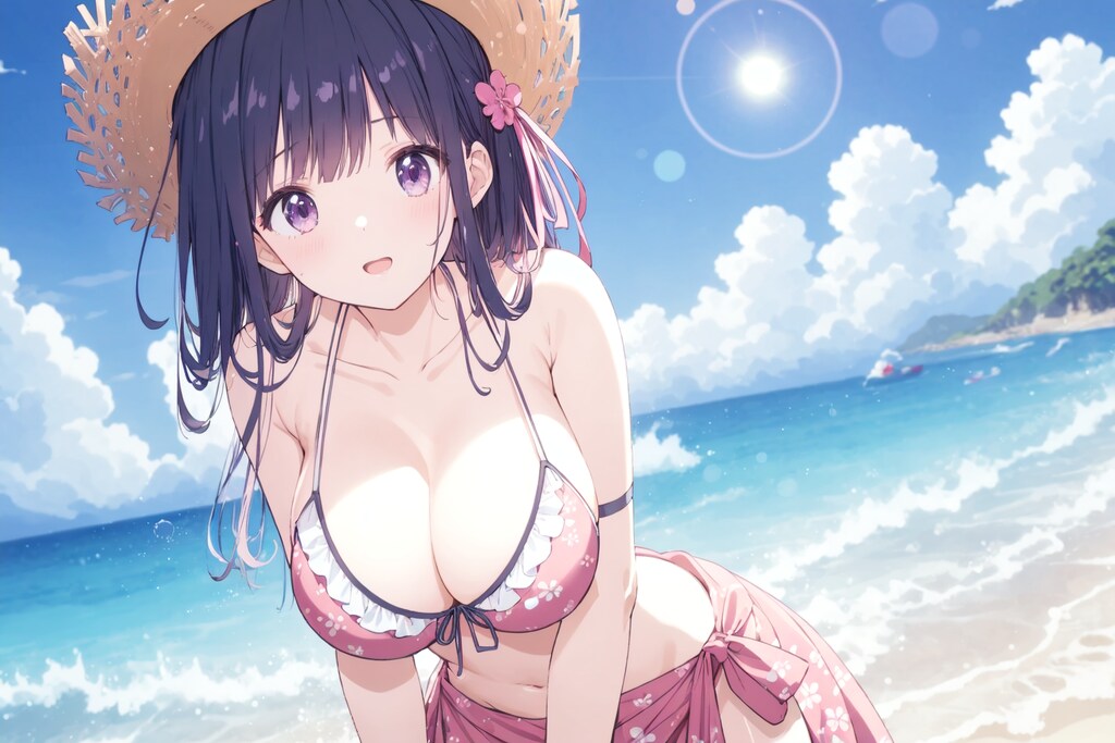新モデルAQUAで水着