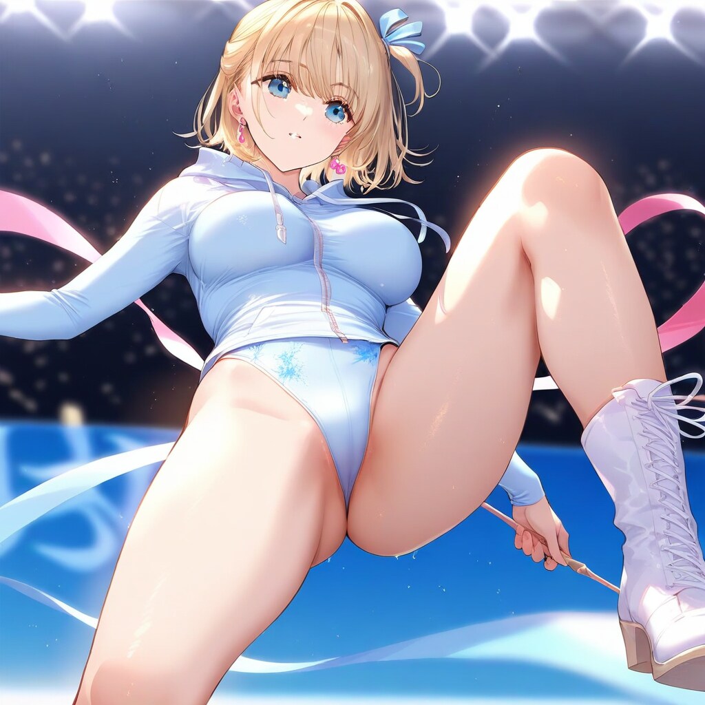 金髪ショート新体操美少女