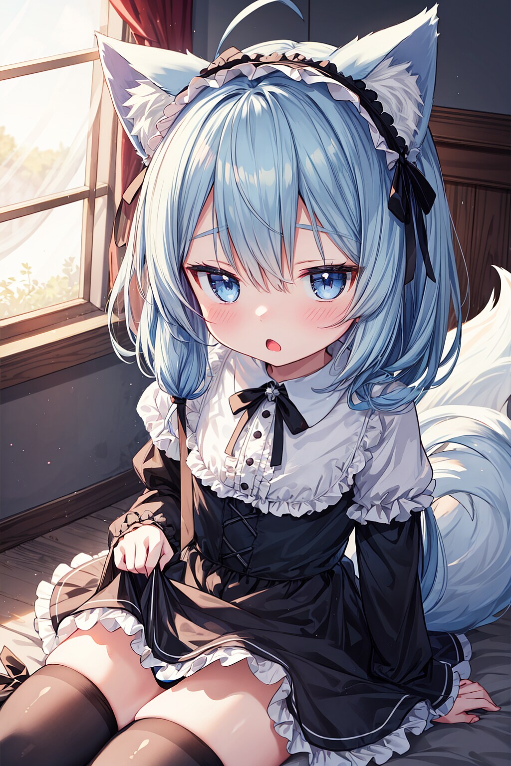 ジト目ちゃんたくしあげ