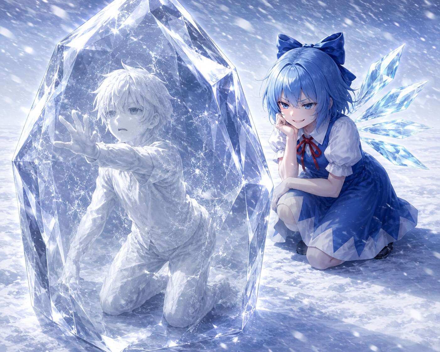 カエルに飽きてしまったチルノ