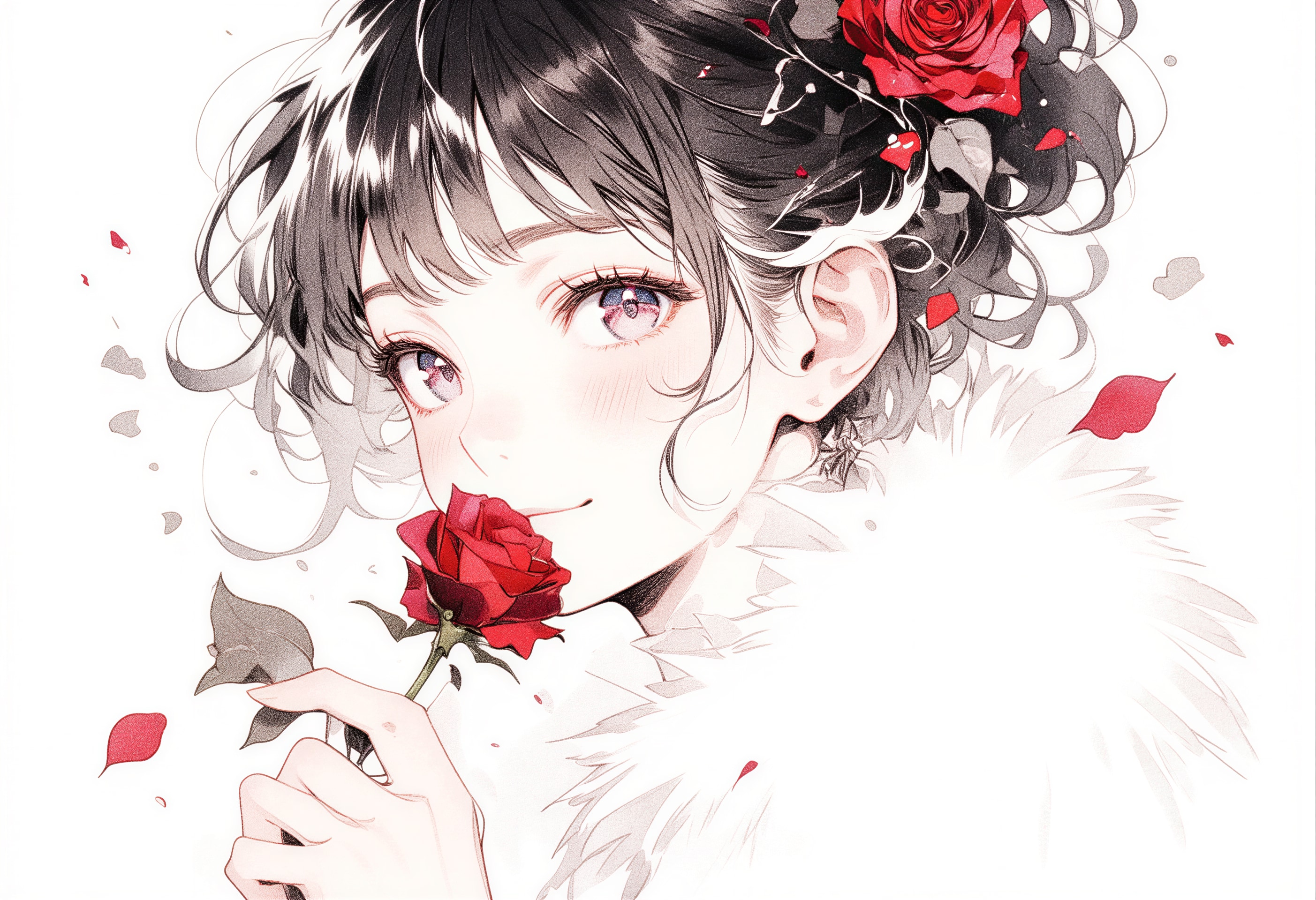 花びらのキス | の人気AIイラスト・グラビア