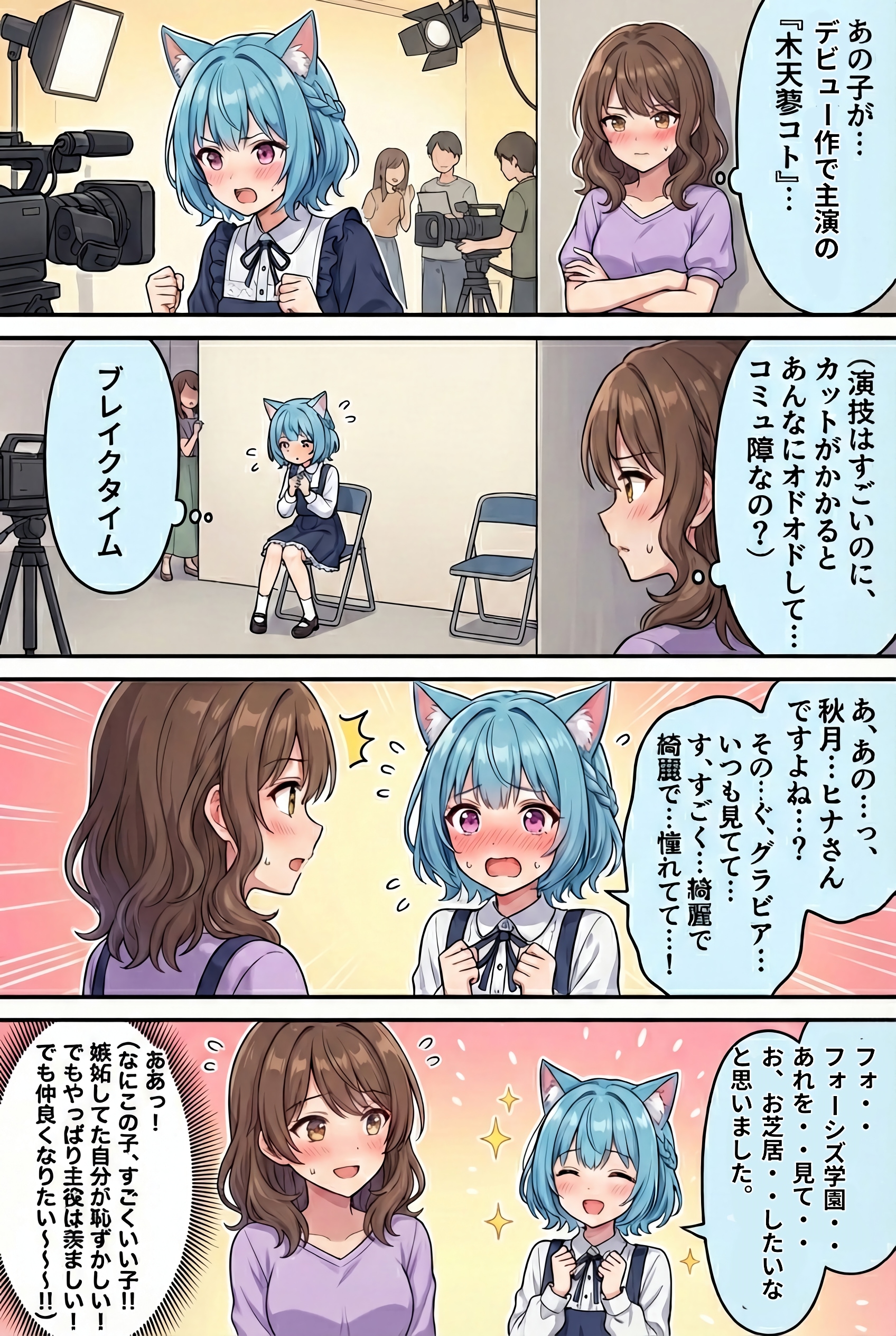 猫耳のコトちゃん〜憧れのヒナタちゃん編 | の人気AIイラスト・グラビア