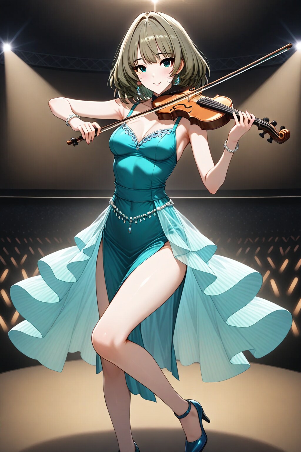 バイオリンを演奏する、高垣楓さん　ーVer.01ー