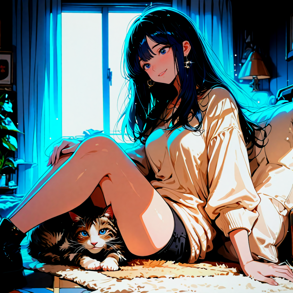 お部屋でまったり、あいのリラックスタイム