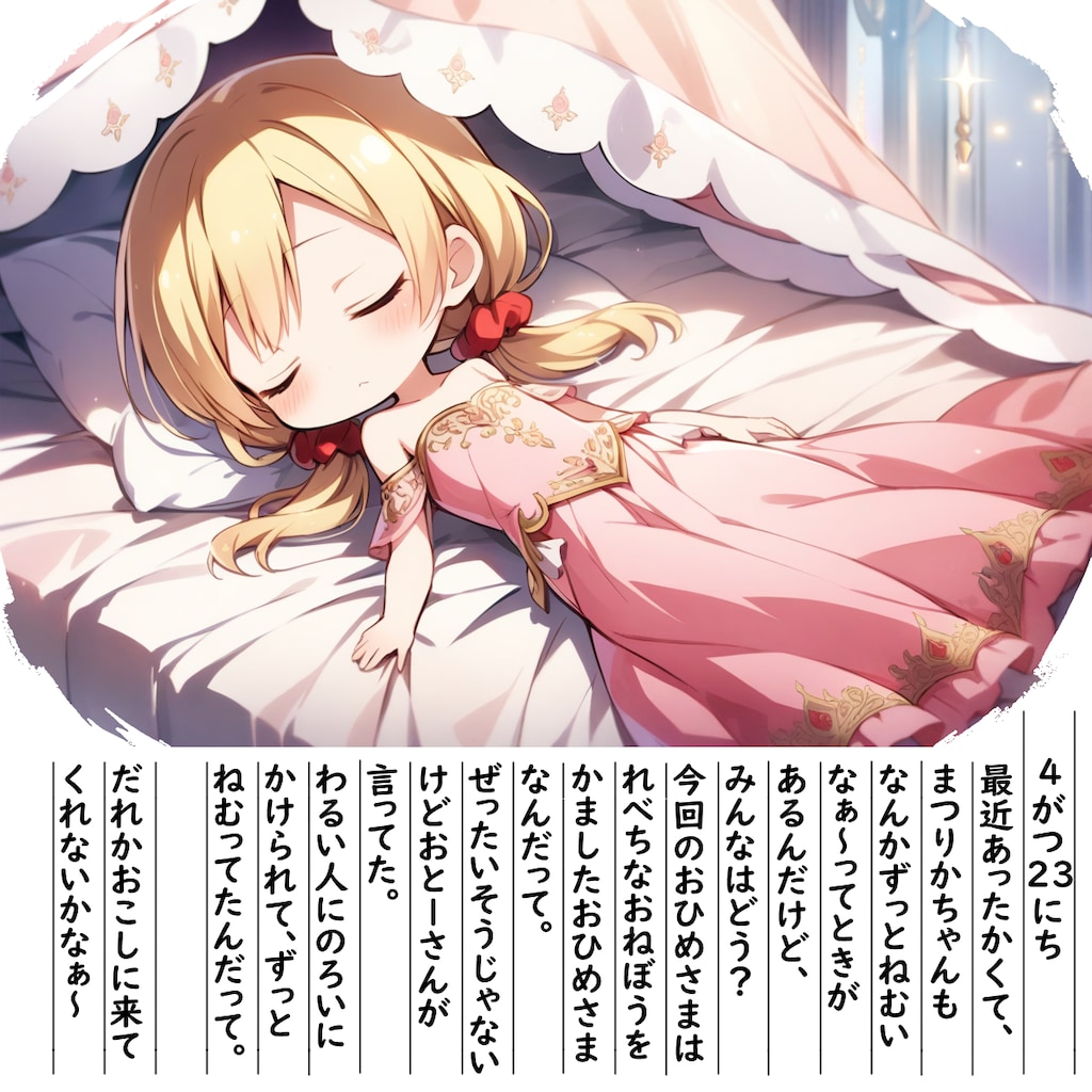 【絵日記】おひめさまあてクイズです④