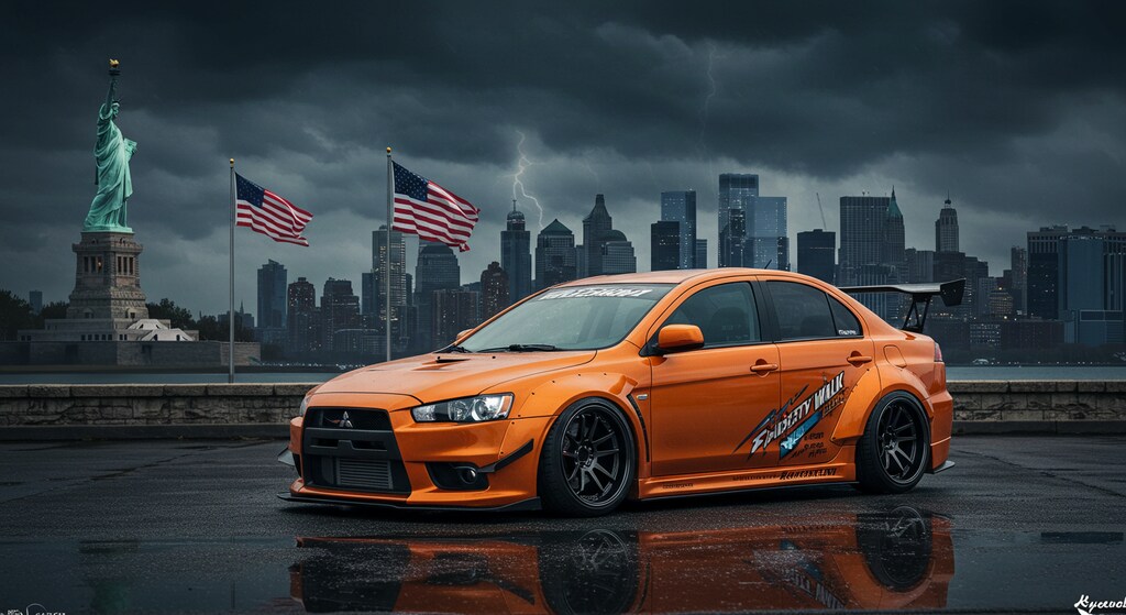 リバティーウォークランサーエボリューションのドリ車