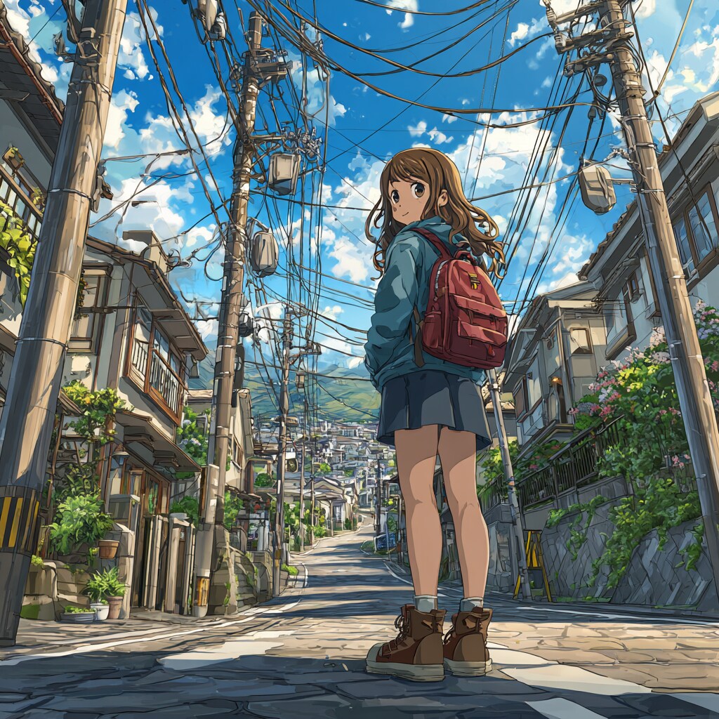 街の女の子 girl in town