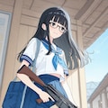 これが好き✨銃と美少女と制服　　　　　　　　　　　　　　　　🦉 犬浦るか子 🦉 ２６８ 3枚目