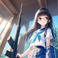 これが好き✨銃と美少女と制服　　　　　　　　　　　　　　　　🦉 犬浦るか子 🦉 ２６８ 6枚目