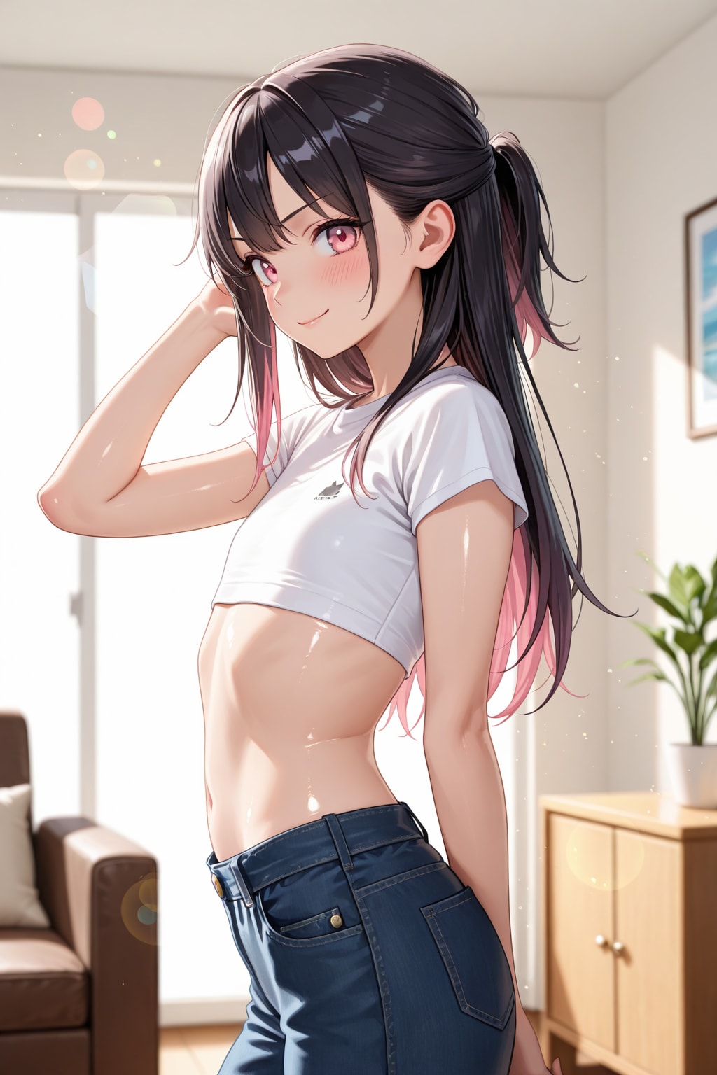 「今日はハーフアップにしてみたの♡」