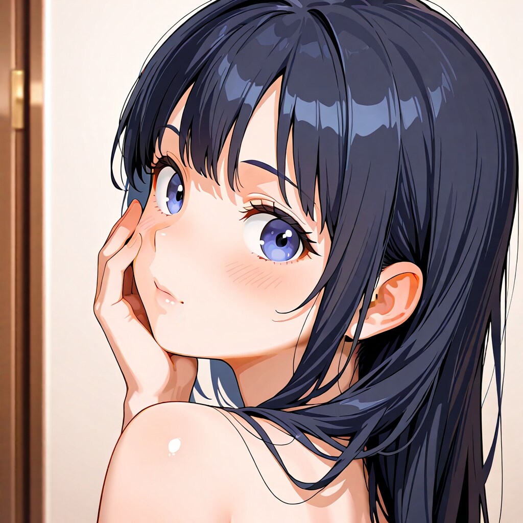 なぁに？ほっぺになにか付いてる？