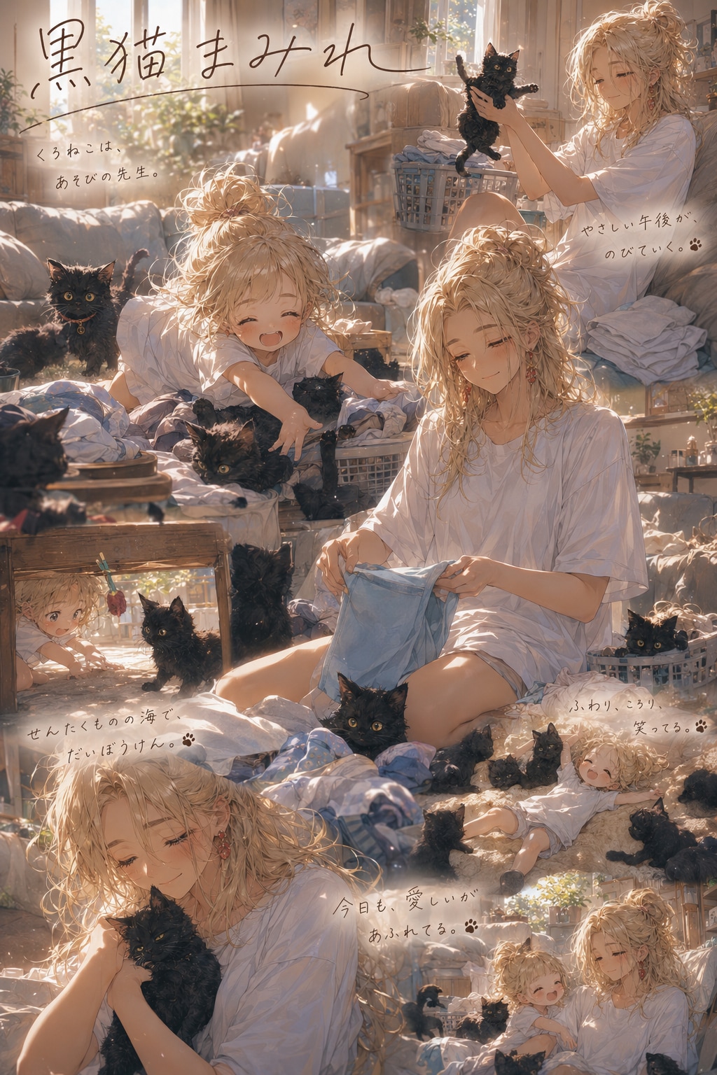 黒猫まみれ