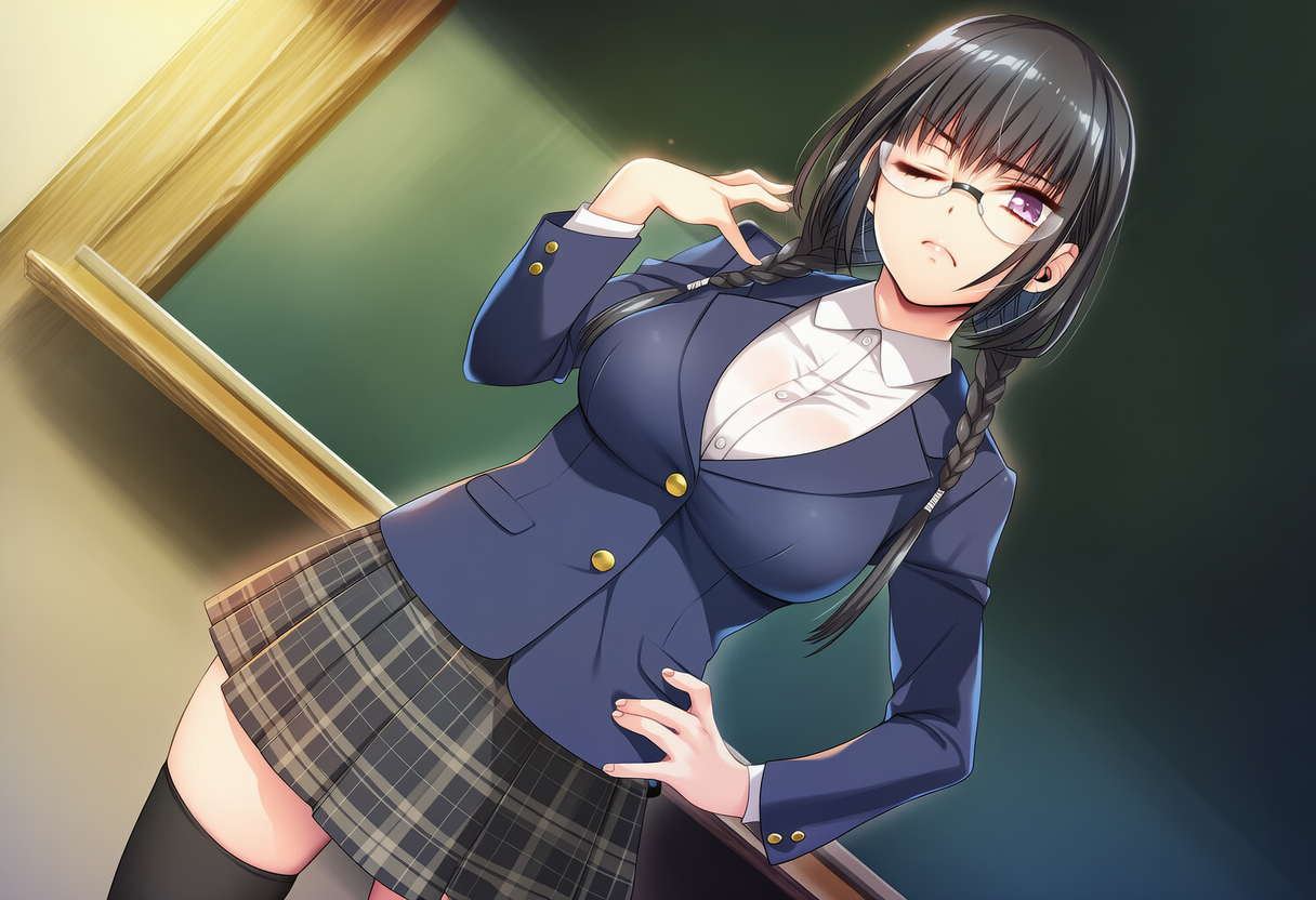 にかっ