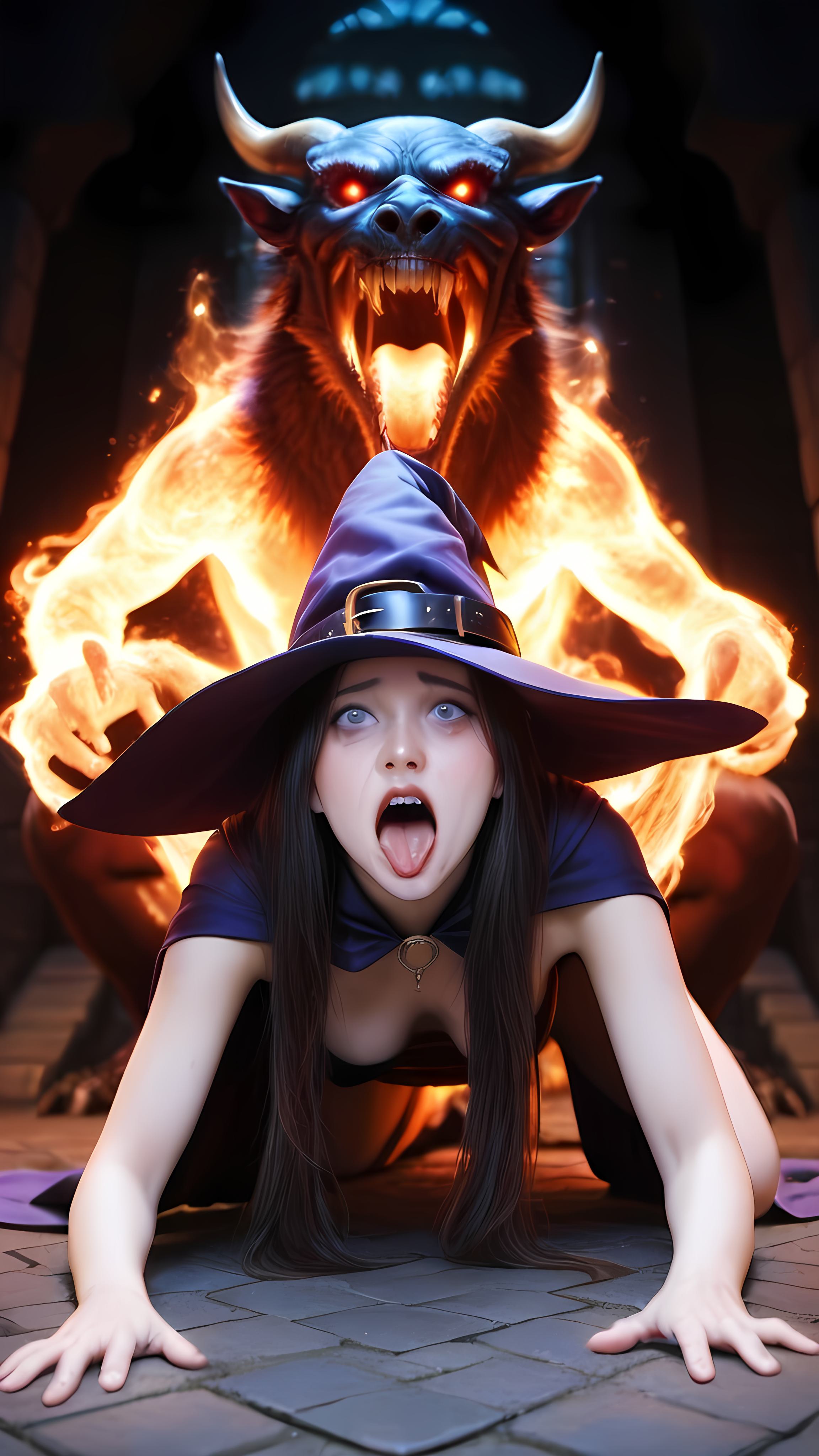 伝説の魔女、魔王に敗北